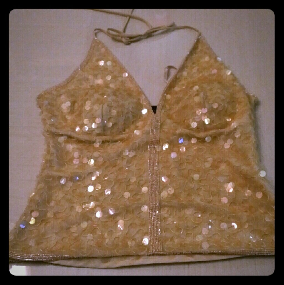 Sexy sequined top